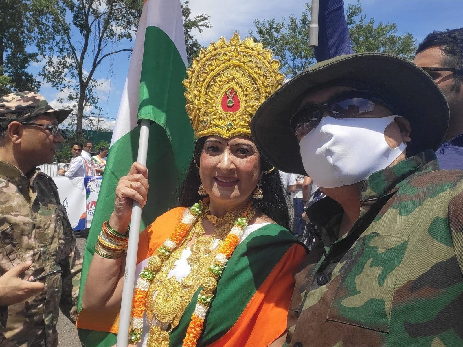 Indians Organized 76th Independence Day at Oaktree Road Iselin New Jersey.