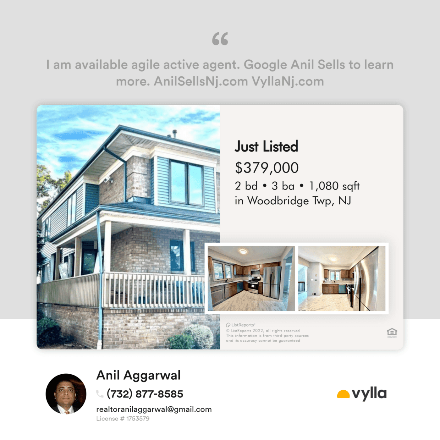 New 2 bed 3 bath with full basement for sale at 601 Peach St Woodbridge Twp, NJ, 07001