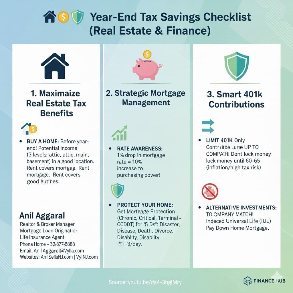 How to Save Taxes Before the End of the Year: Practical Tips from a Real Estate, Mortgage, and Life Insurance Professional